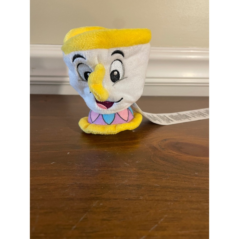 Disney Parks Beauty and the Beast Chip Plush Teacup Small 4 Inch magnet base